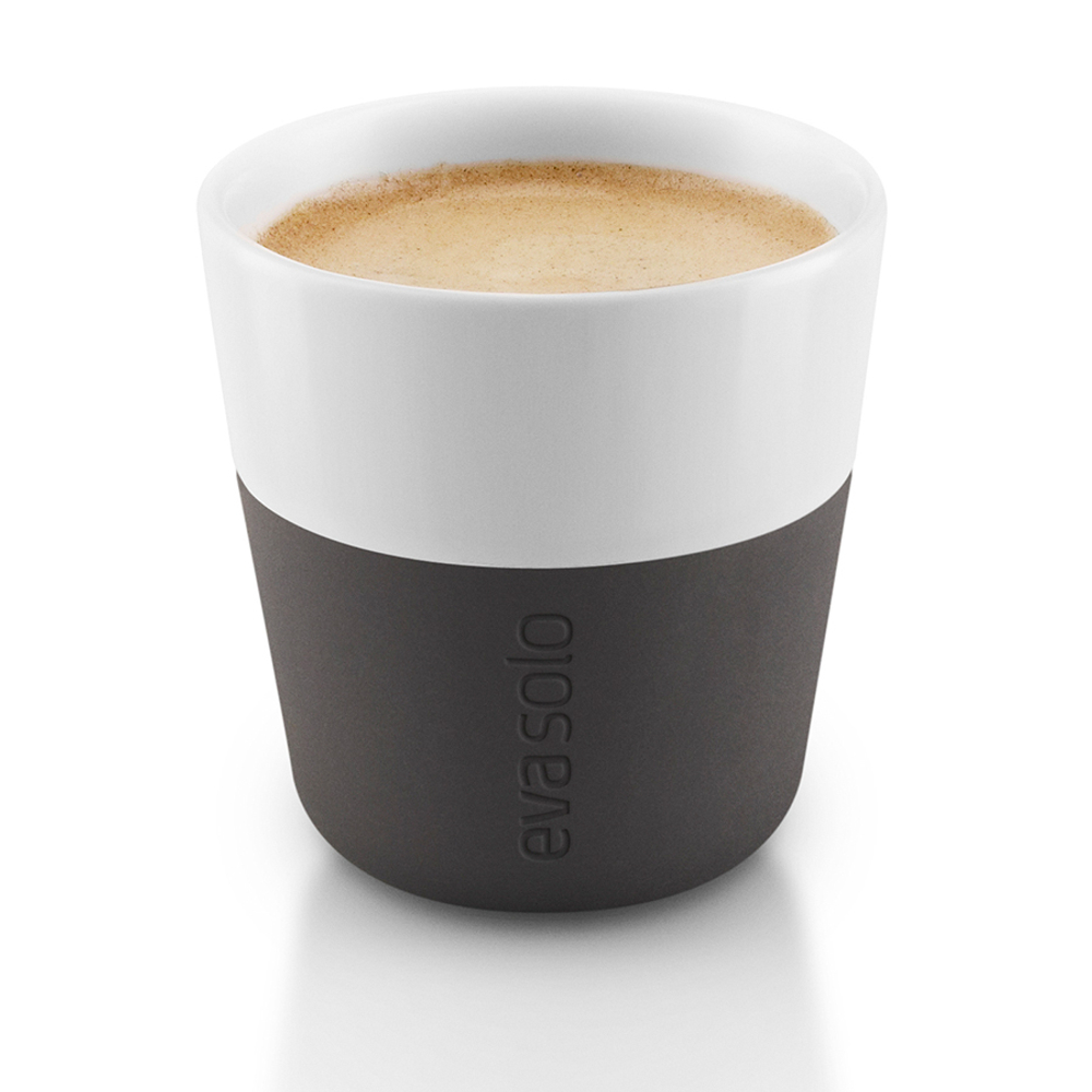 Набор чашек для эспрессо, 80 мл, черный, 2 шт.