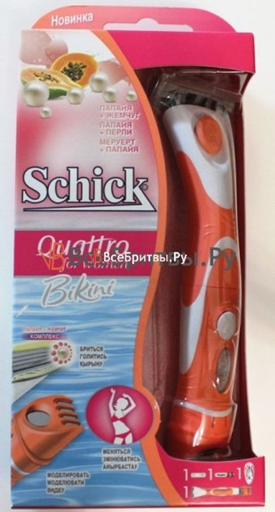 Schick станок женский Quattro for Women Bikini