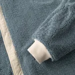 Куртка Ymkashix двухсторонняя Ride Puff бежевая / пыльно-синяя