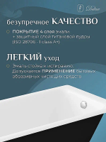Ванна чугунная Delice Parallel Comfort DLR220503R 150x70 белая с ручками