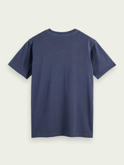 Футболка Scotch&Soda Garment-dyed crewneck tee with embroidery logo