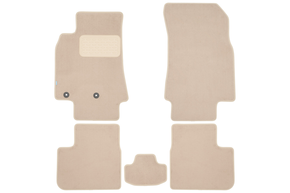 Коврики в салон для DONG FENG Shine 2022- седан, 5шт. (текстиль, бежевые) KLEVER0409600722112KH