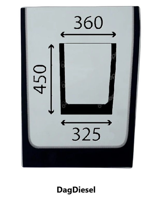 Стекло под лобовое правое JCB 827/30564