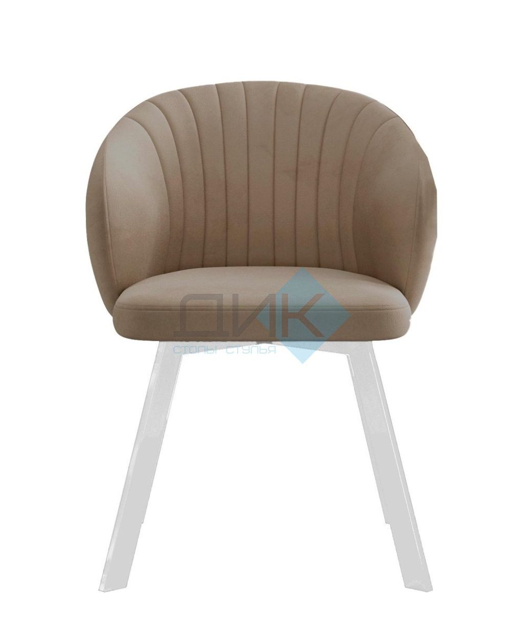 Стул DikLine 258 поворотный опоры белые