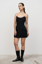 Платье корсетное мини