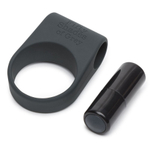 Черное эрекционное кольцо 3,8см Fifty Shades of Grey Feel It Baby Vibrating Cock Ring