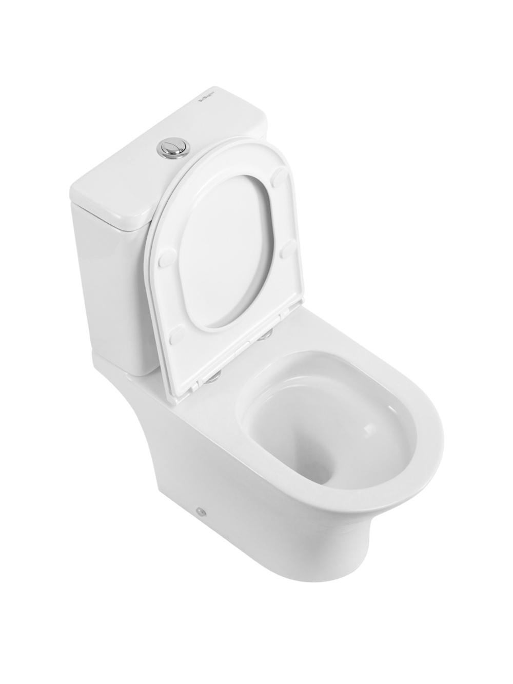 Унитаз-компакт BelBagno ACQUA-TOR BB2801CP-TOR/SC + BB2801T безободковый с сиденьем и смывом TORNADO