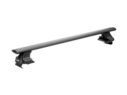 Багажник на крышу для Audi 80 седан 1987-1994 c аэродинамическими  черными дугами