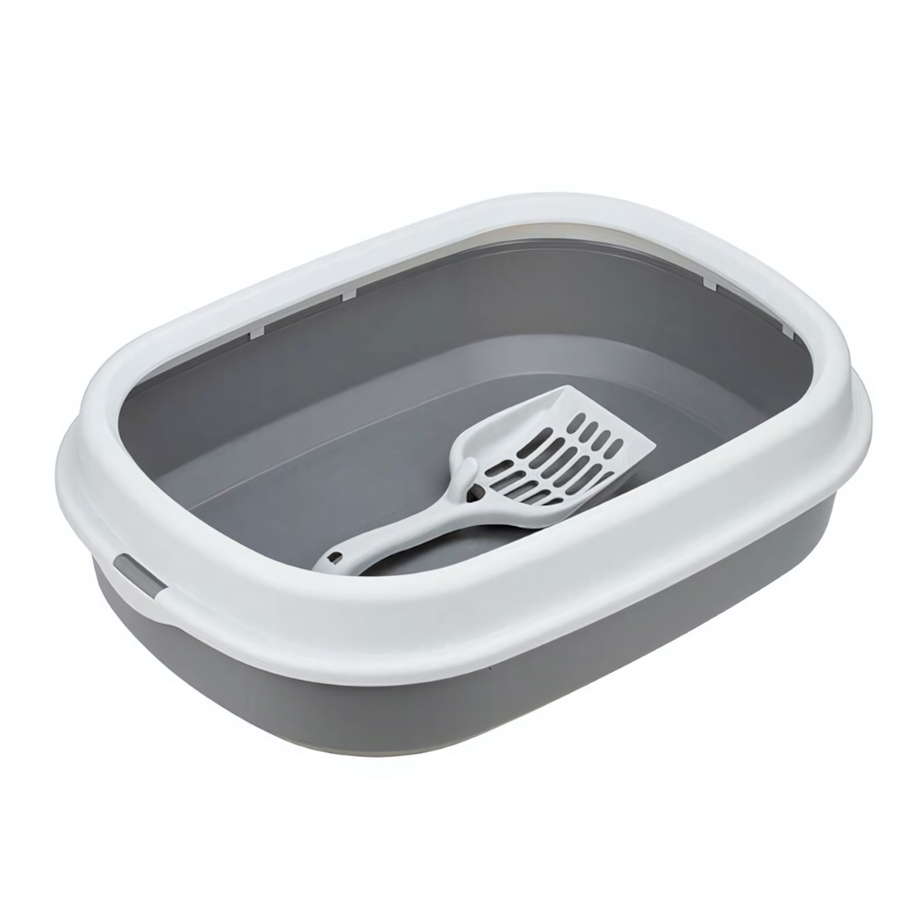 Лоток для кошек ЛЯ-МУРР 480х355мм с низким бортом + подарок (совок) М1832