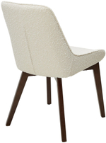 Стул М-City DISAUR Кристиан (Cristian) Белый White A2635-1A, букле, Орех