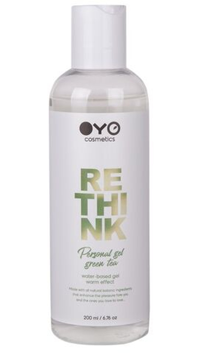 Увлажняющий гель на водной основе с согревающим эффектом OYO Personal Gel Green Tea - 200 мл.