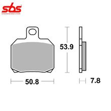 SBS 730LS тормозные колодки задние