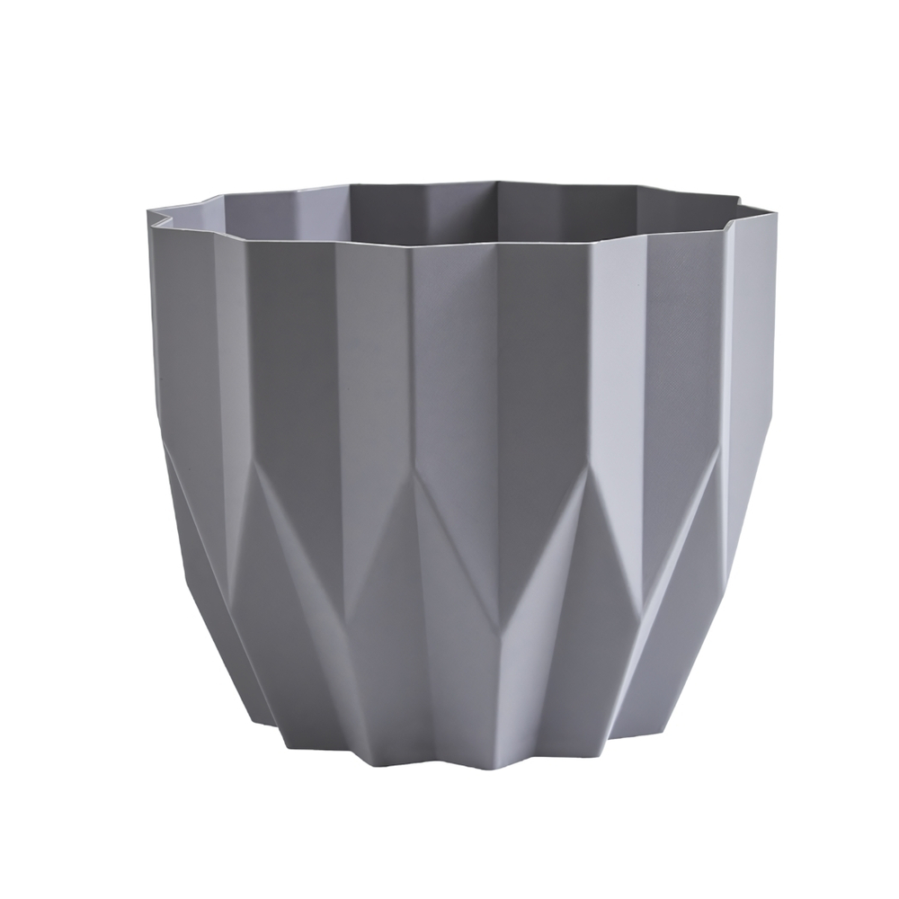 Кашпо "Геометрия" (0,8л.) Цв. Серый жемчуг