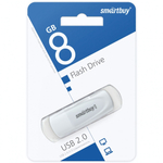 Флеш-накопитель 8 Gb Smartbuy Scout White