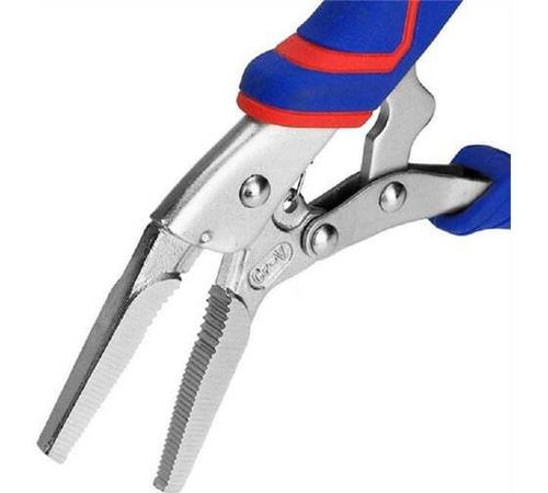 Зажимные клещи WORKPRO 165 мм, 6-1/2 дюймов, CR-V, с удлиненным захватом WP231075