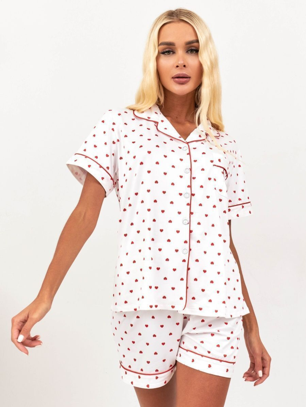 Пижама шорты и рубашка 22033-2
