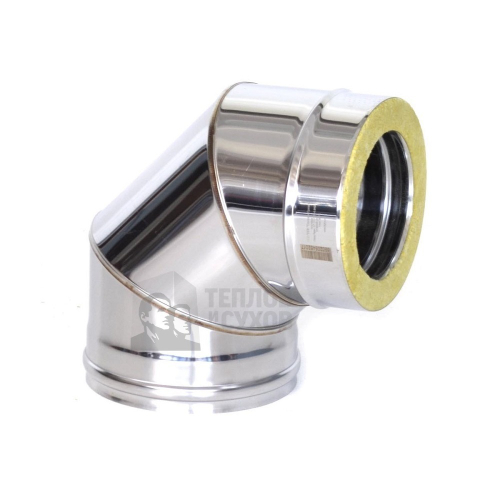 Отвод Термо 87* ОТ-Р 304-0.8/304 D250/350 (3S) с хомутом