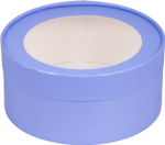 Упаковка "Шайба" Лавандовая с окном д 16 высота 7см