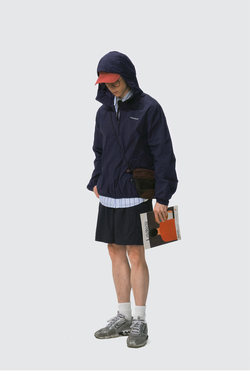 Куртка Nothomme Monterest Outdoor Packable Hooded Half-Zip Jacket with Reflective Logo Print