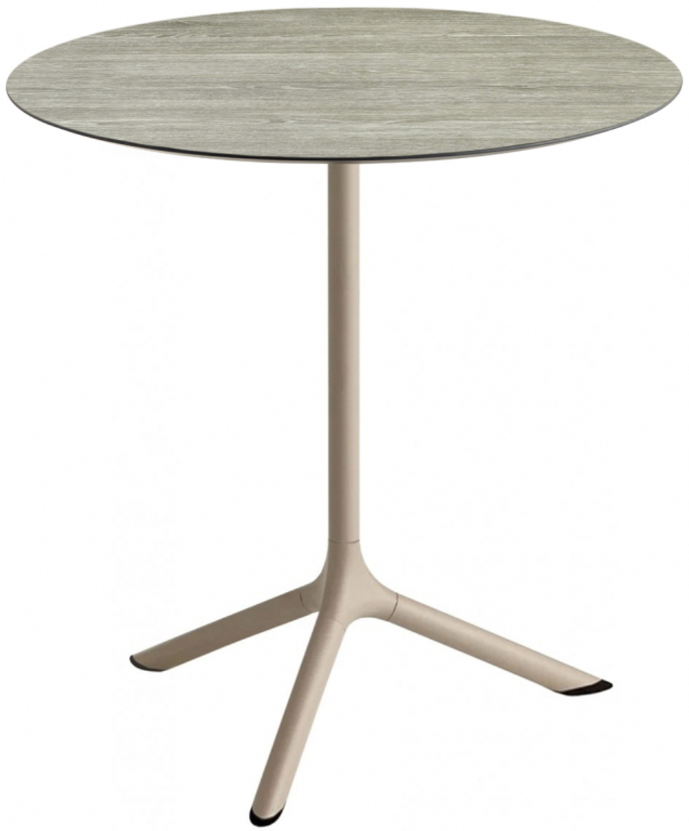 Стол ламинированный обеденный складной Scab Design Tripe Folding, тортора, состаренный серый дуб