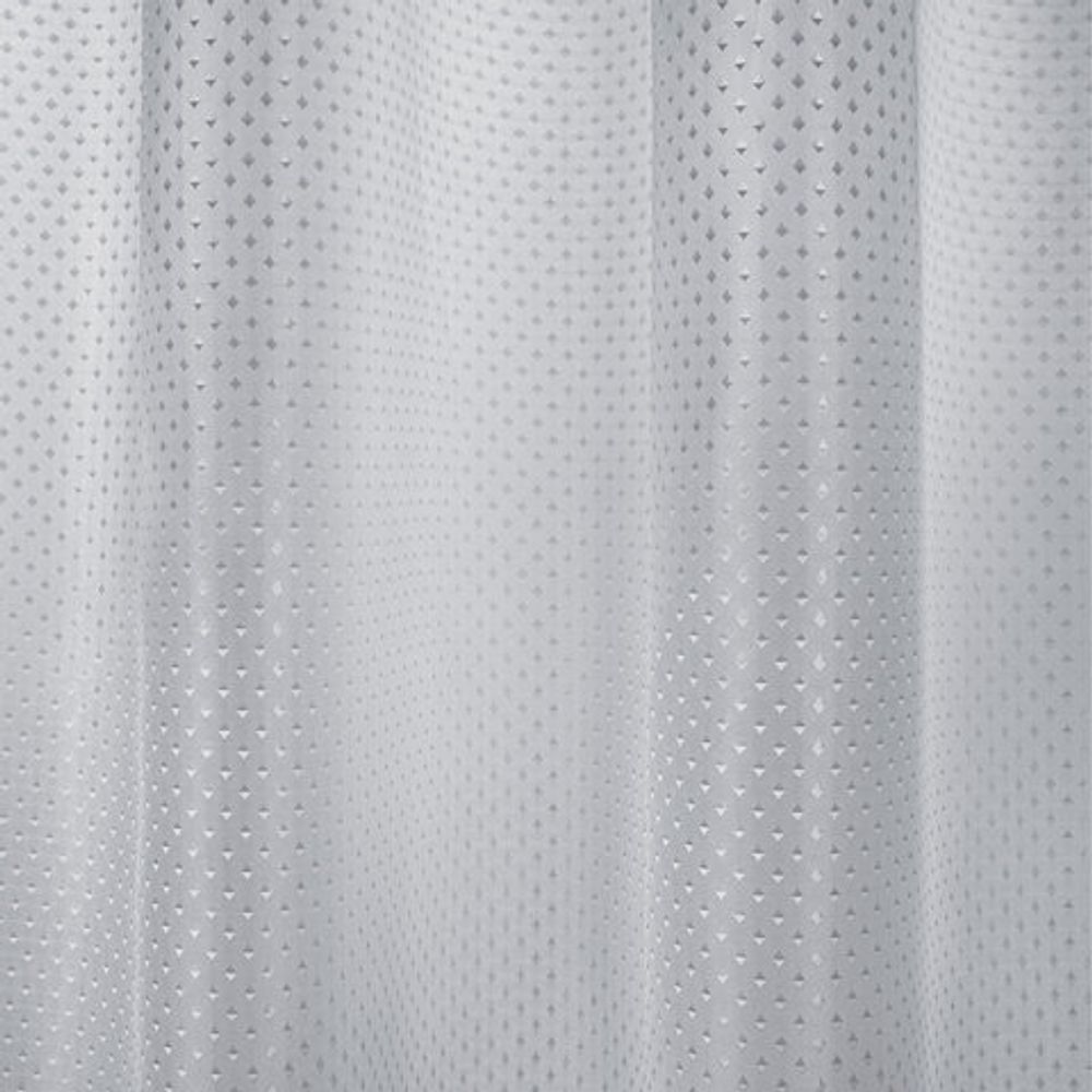 Шторка для ванной ПОЛИЭСТЕР, 180х180 см, кольца в комплекте, серый бриллиант, PRIMILA, 700088