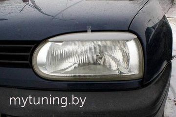 Реснички на фары прямые для Volkswagen Golf 3
