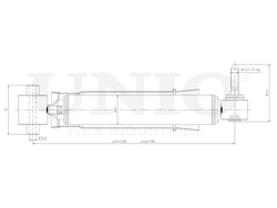 Амортизатор газовый задней подвески UNIO SAB-10470