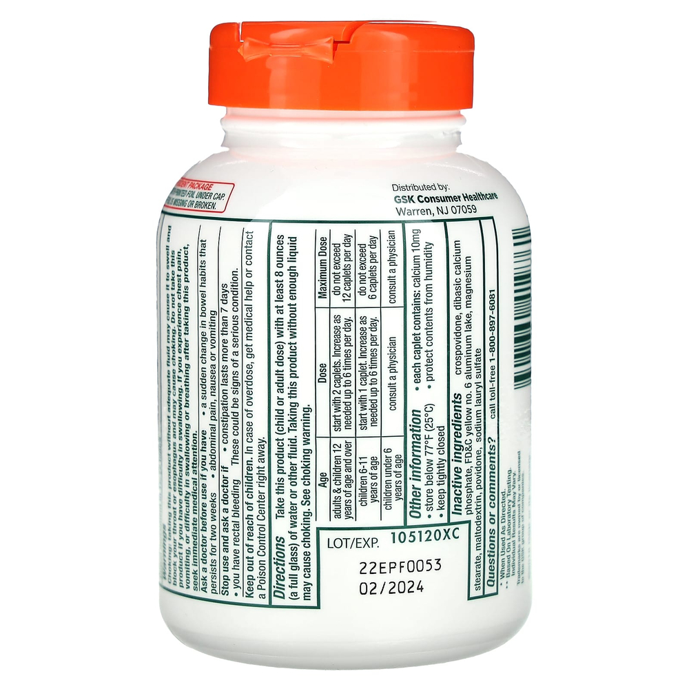 Citrucel, Метилцеллюлозная клетчатка для лечения неровностей, 180 клетчатых капсул