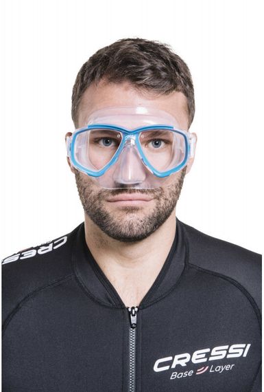 Набор для снорклинга Cressi Perla Box (Маска Perla + Трубка Mexico + Бокс) синий