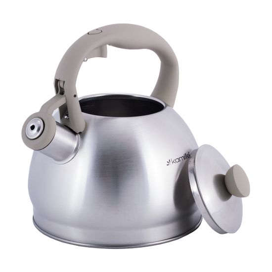 Чайник 2 л. из нержавеющей стали со свистком Kamille KM-0693