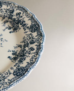 Zara Home набор столовой посуды из фаянса, цвет синий, 27 см