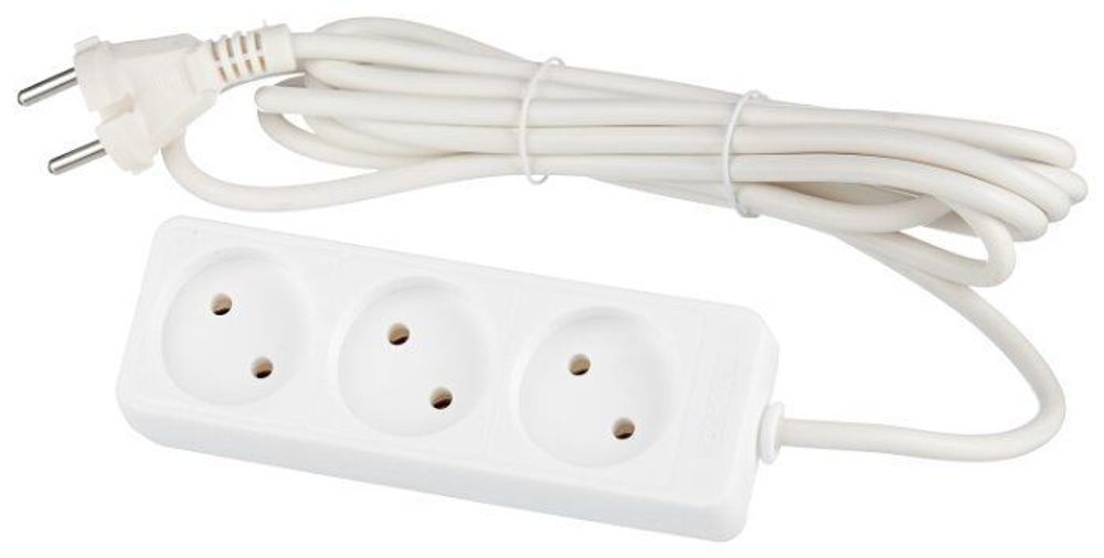 Удлинитель 1.5м, 3 гнезда, ПВС 3х0.75, с заземл.конт, СОЮЗ, 481S-9301