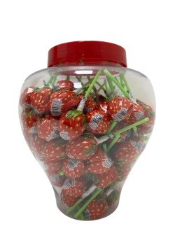 Карамель на палочке Клубничка, чупа чупс со вкусом клубники