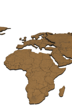 Деревянная карта мира 150х80 см Large (Коричневая)