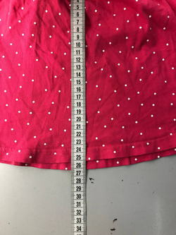 Юбка розовая в белый горошек на 4-5 лет