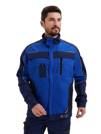 Костюм "Коста" куртка+брюки, цв. синий/васильковый/черный (тк.Tomboy)