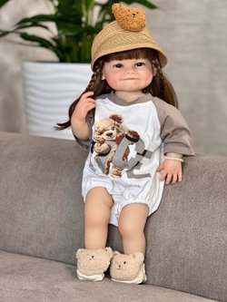 Кукла Реборн виниловая 55см в пакете (FA-134A)