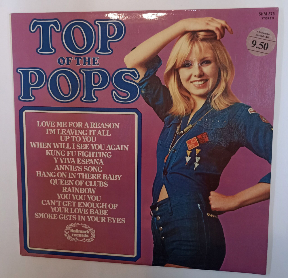 Винтажная виниловая пластинка LP Сборник Top Of The Pops Vol. 40 (UK 1974)