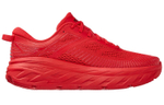 HOKA ONE ONE Bondi 7 comfortable and versatile shock absorption, wear-resistant, breathable, low-cut casual running shoes men's red