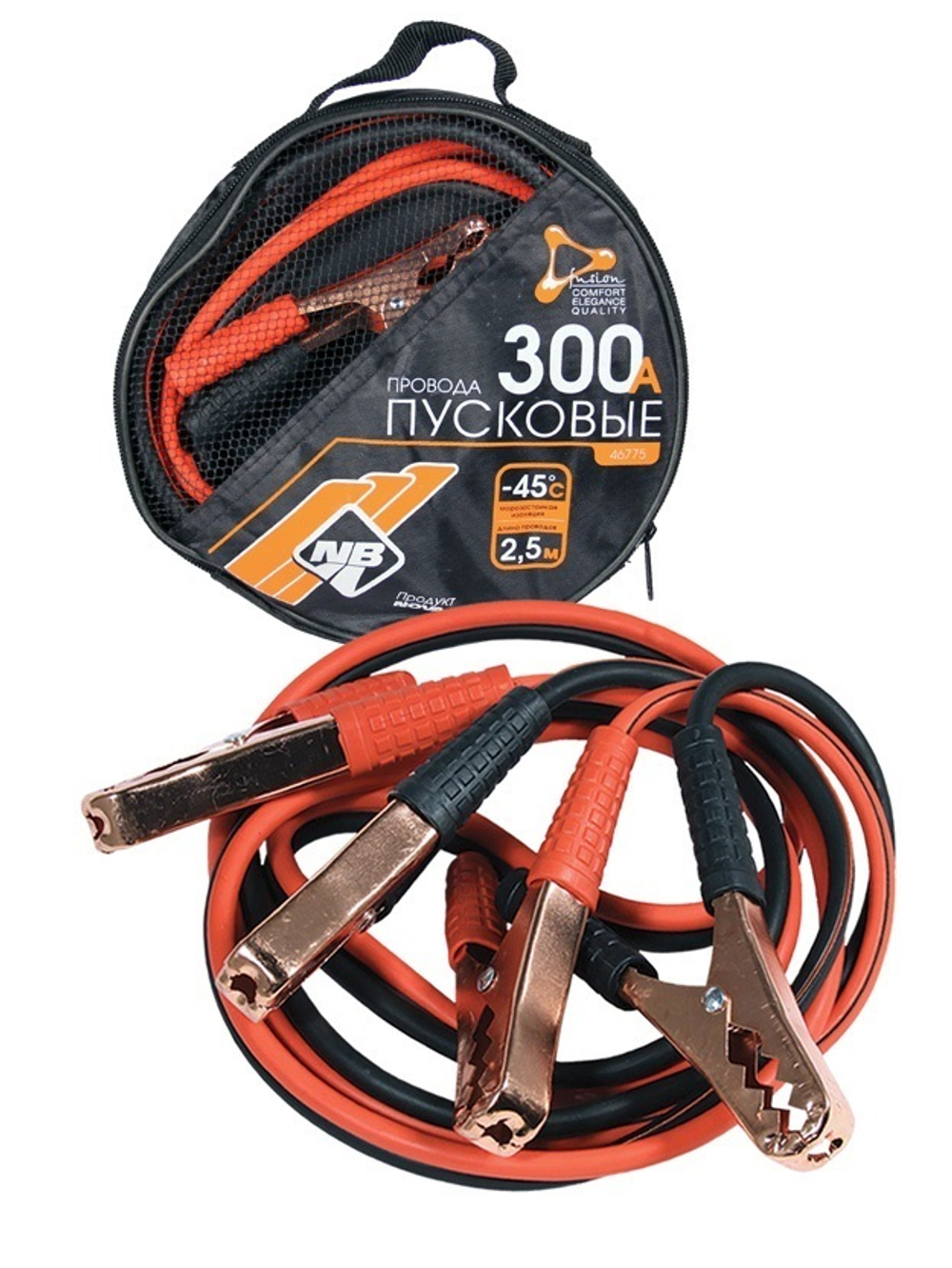 46775 Провода пусковые "Nova Bright-fusion" 300А в сумке
