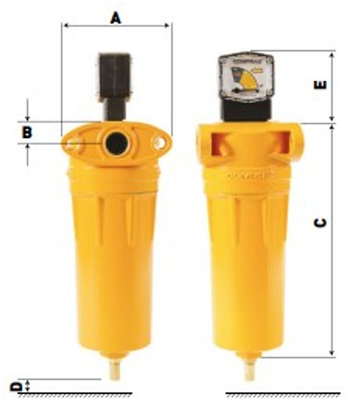 Comprag dff-125 a комплектный магистральный фильтр сжатого воздуха