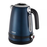 Электрочайник Kitfort KT-6121-3, 2200 Вт, 1.7л, металл/пластик, синий