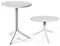 Регулируемый пластиковый стол Step Ø60 см, белый