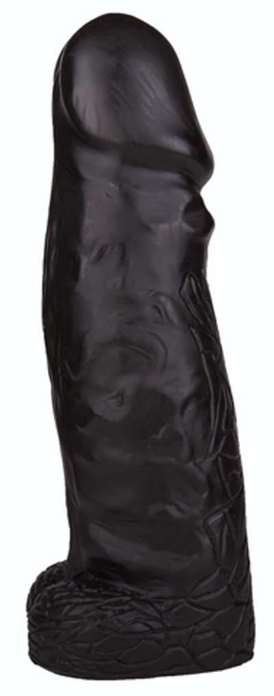 Чёрный фаллоимитатор-гигант DESPOT - 28 см. (Цвет: черный)