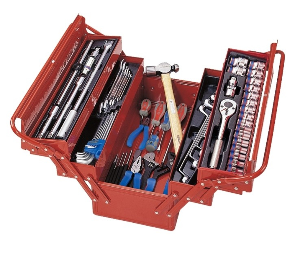 Ящик с инструментом раскладной 65 предметов KING TONY