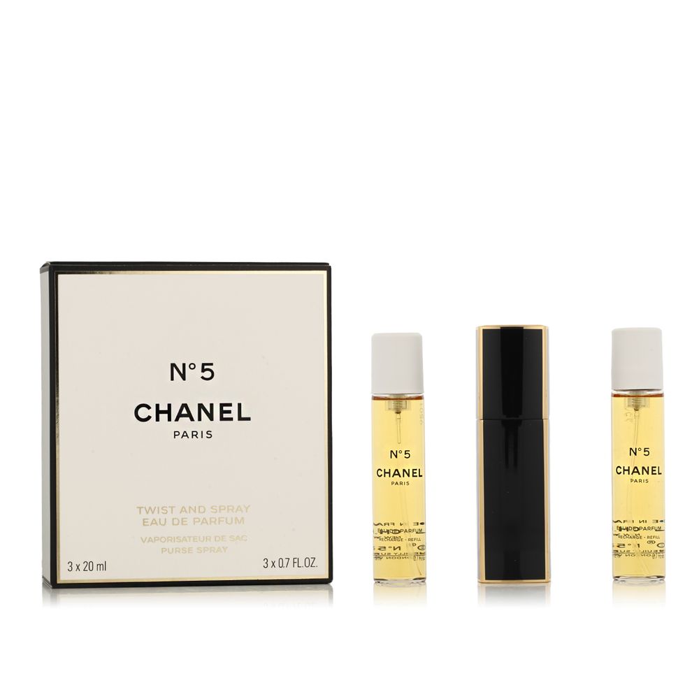 Chanel No 5 EDP Refillable 20 ml + EDP Refill 2 x 20 ml (woman) 60 ml