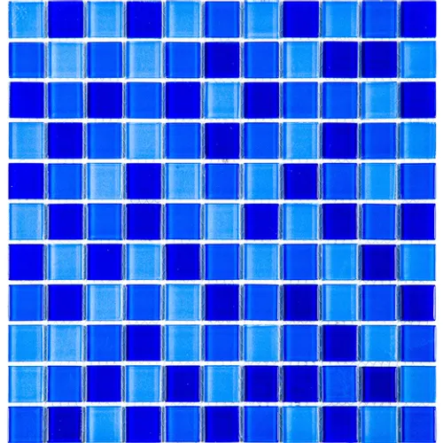 Blue wave-1 мозаика Bonaparte стеклянная синий темный квадрат
