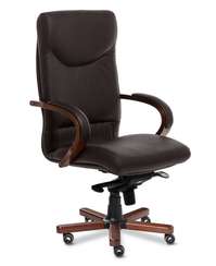 Кресло для руководителя Swing A коричневая кожа