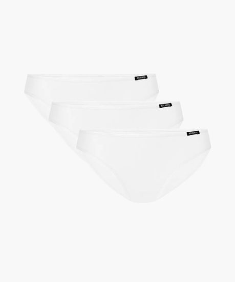Женские трусы спорт (3шт) Atlantic 3BLP-580, белый