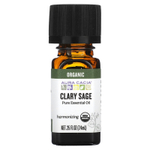 Aura Cacia, чистое эфирное масло, органический мускатный шалфей, 7,4 мл (0,25 жидк. унции)